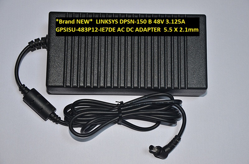 *Brand NEW* LINKSYS DPSN-150 B 48V 3.125A GPSISU-483P12-IE7DE AC DC ADAPTER 5.5 X 2.1mm